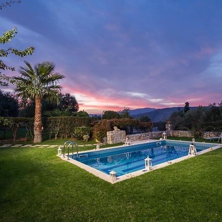 Sea View Villa Stelios With Private Pool Near The Beach Kalyves Exterior foto