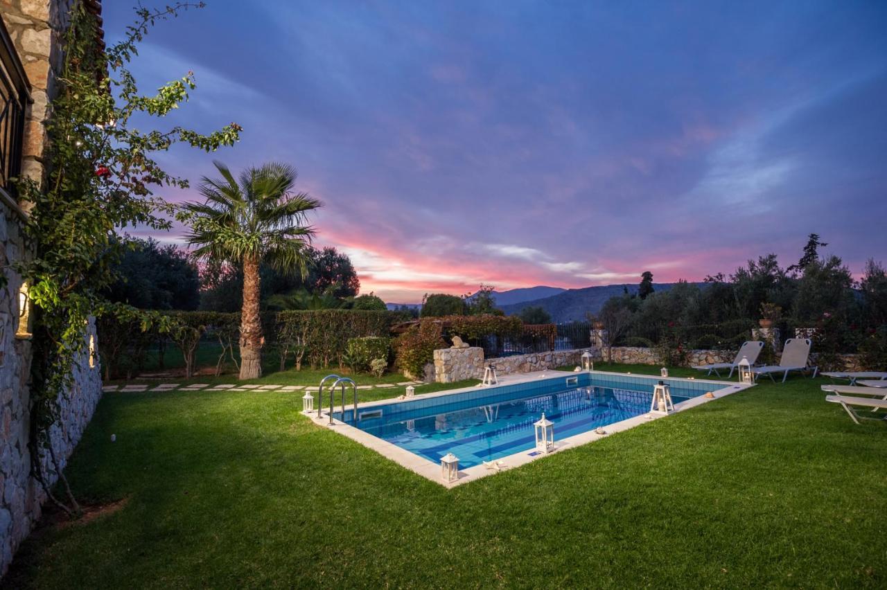 Sea View Villa Stelios With Private Pool Near The Beach Kalyves Exterior foto