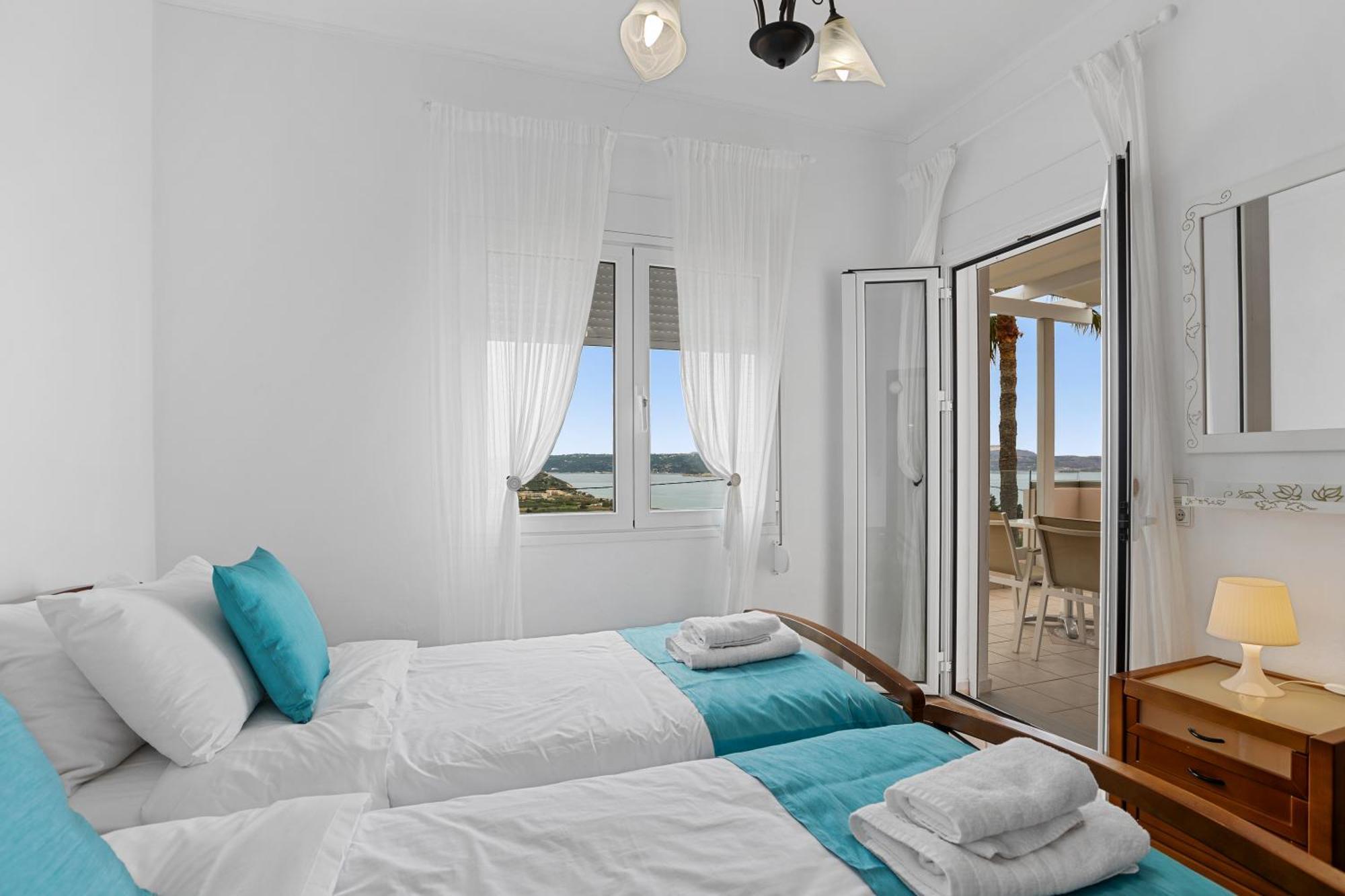 Sea View Villa Stelios With Private Pool Near The Beach Kalyves Exterior foto
