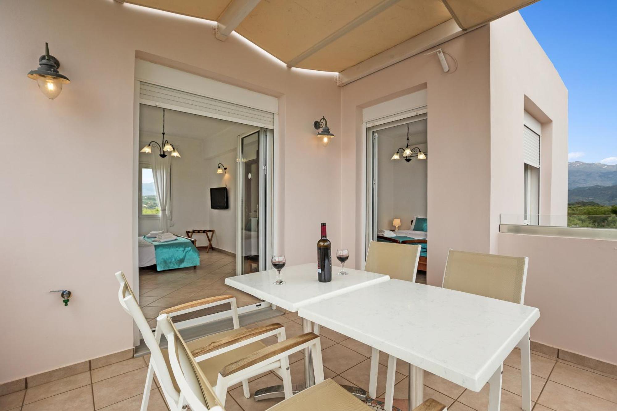 Sea View Villa Stelios With Private Pool Near The Beach Kalyves Exterior foto