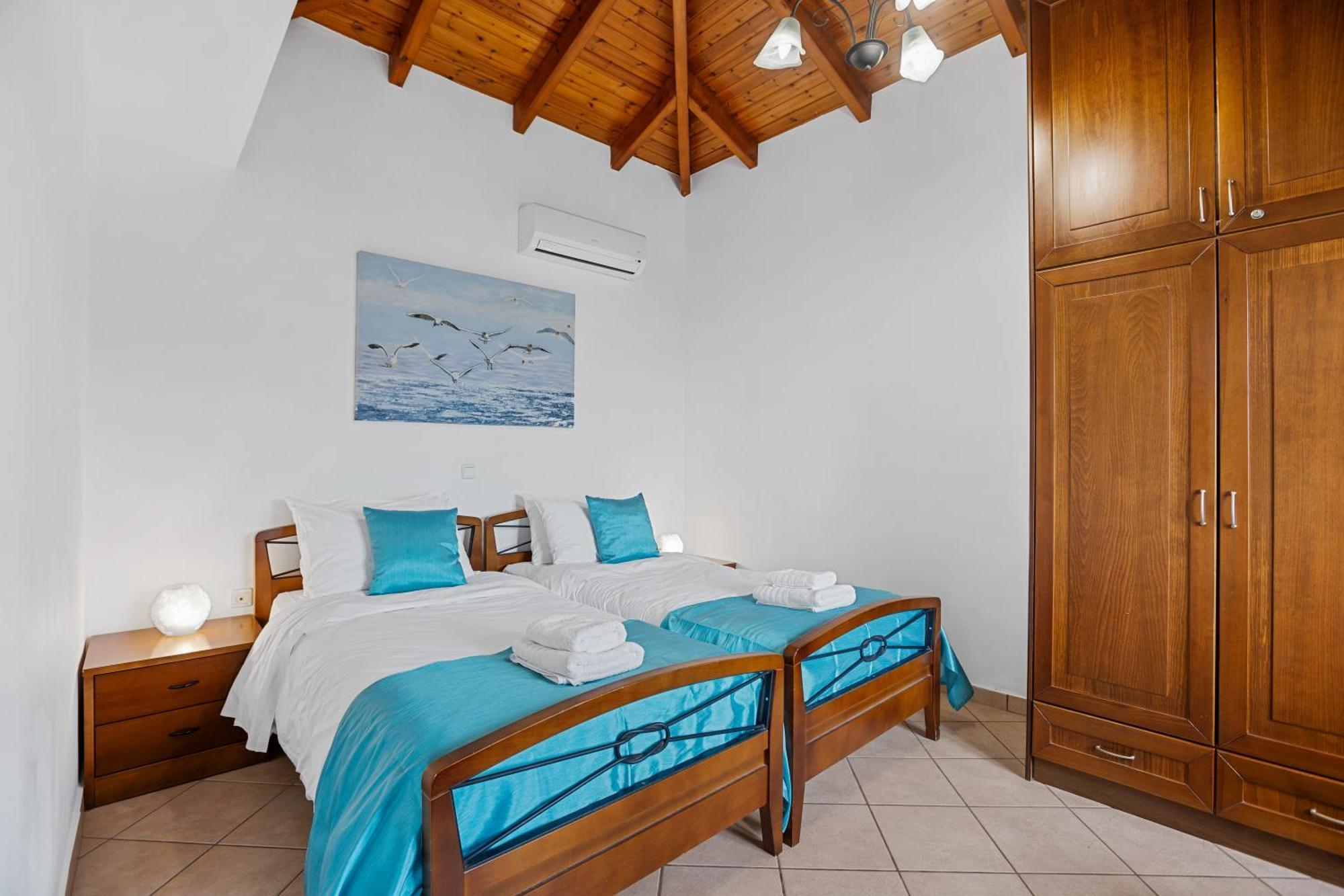 Sea View Villa Stelios With Private Pool Near The Beach Kalyves Exterior foto