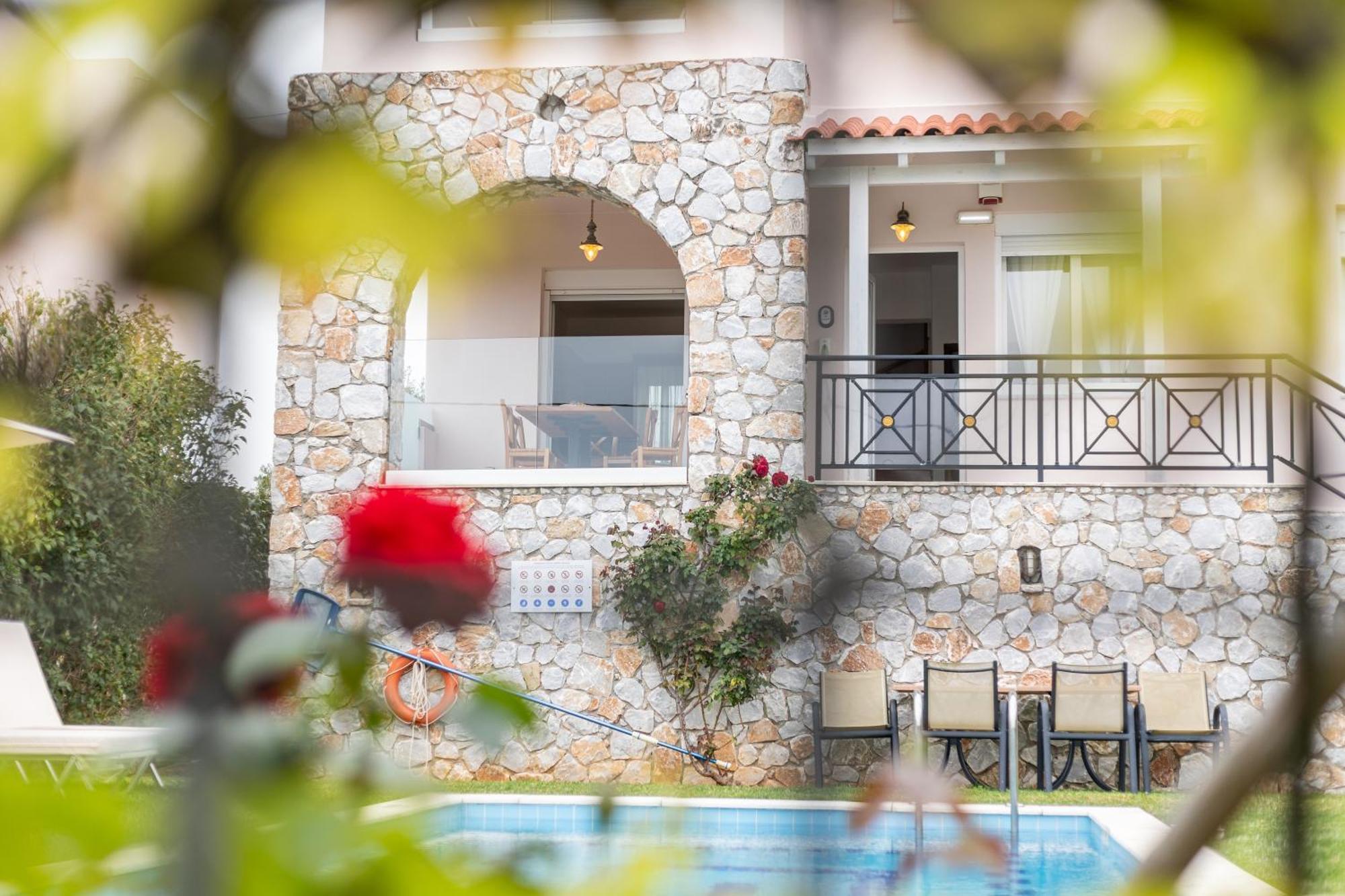 Sea View Villa Stelios With Private Pool Near The Beach Kalyves Exterior foto