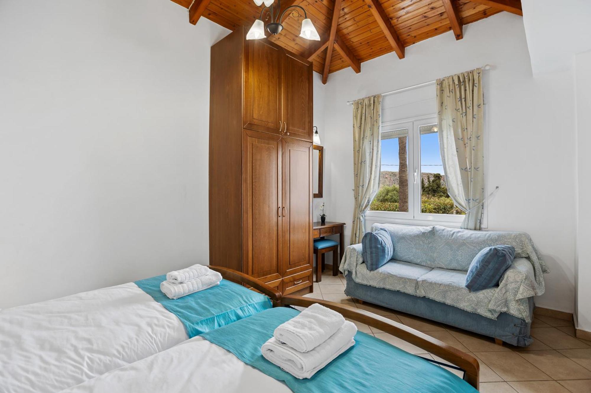 Sea View Villa Stelios With Private Pool Near The Beach Kalyves Exterior foto
