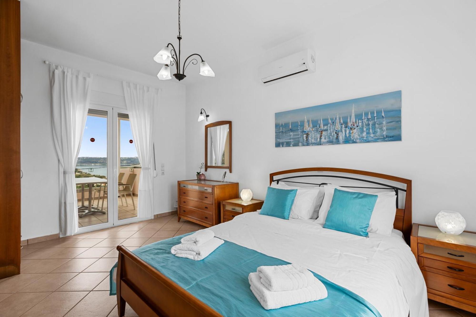 Sea View Villa Stelios With Private Pool Near The Beach Kalyves Exterior foto