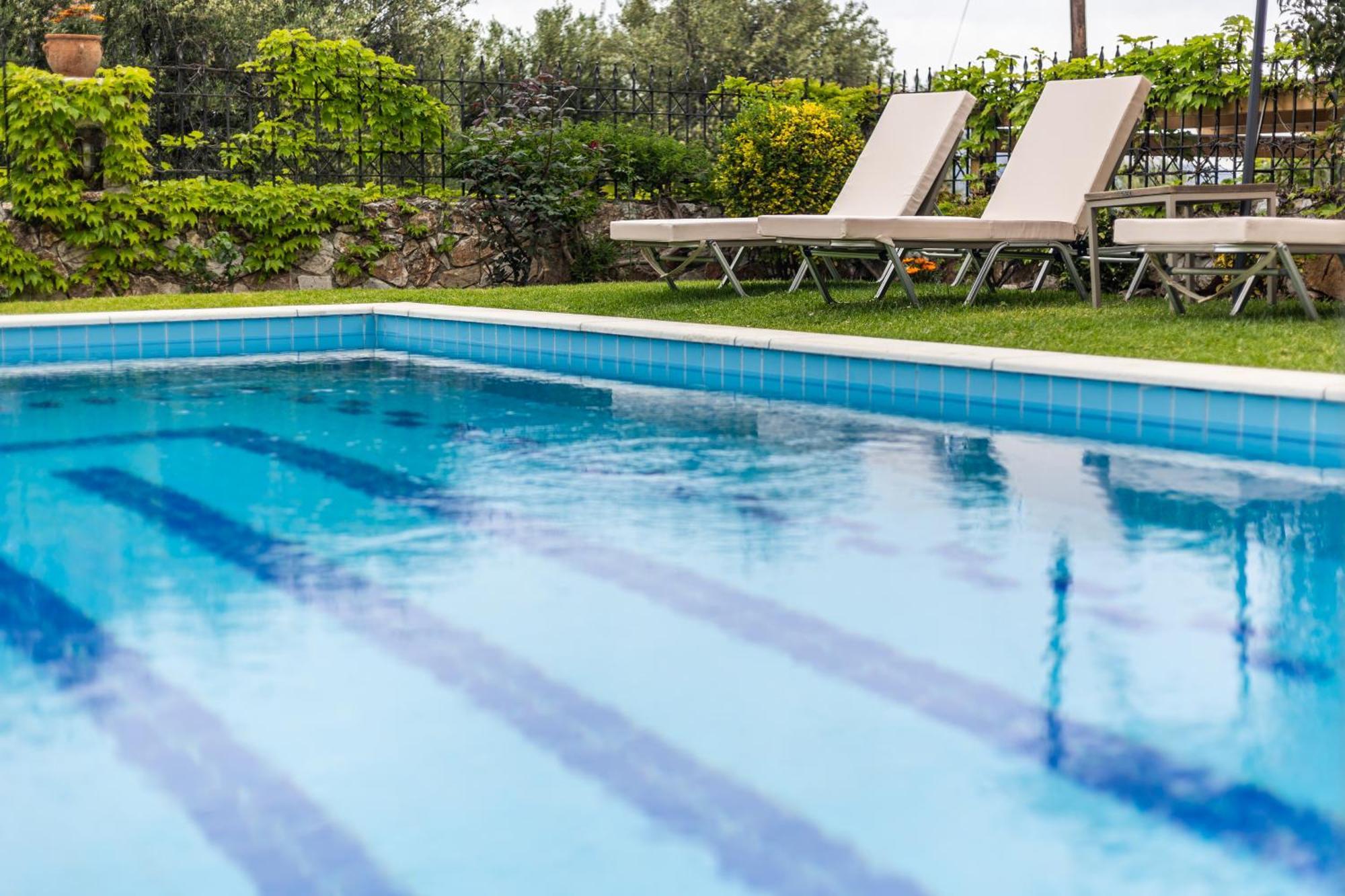 Sea View Villa Stelios With Private Pool Near The Beach Kalyves Exterior foto